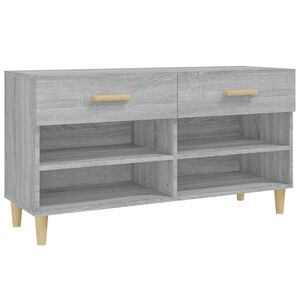 vidaXL kingakapp, hall Sonoma tamm, 102 x 35 x 55 cm, tehispuit