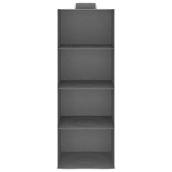 vidaXL rippuvad kapikorrastajad 2 tk 4 riiuliga, kangas