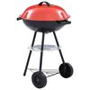 vidaXL kaasaskantav XXL kuppelgrill, ratastega, 44 cm