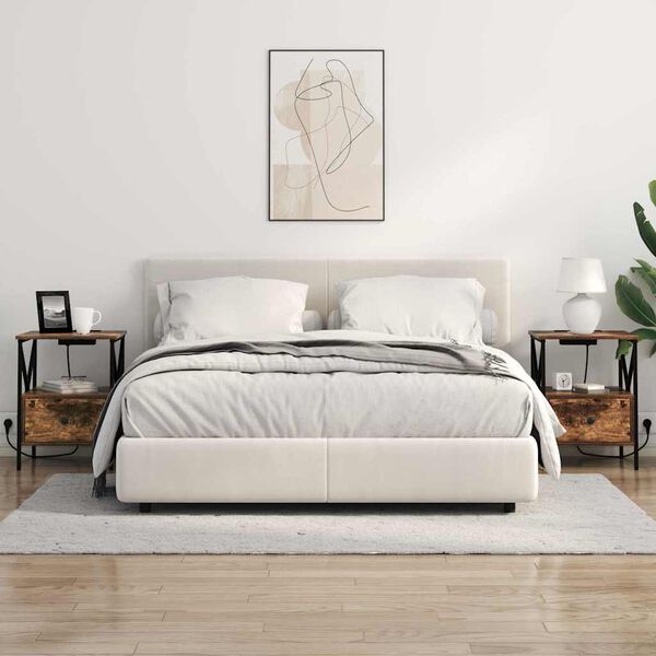 vidaXL &Ouml;&ouml;lambi kapp Suitsetatud tamm 41,5 x 40,5 x 55 cm Tehispuit