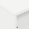 vidaXL Rattaga k&uuml;lgtabel Valge 50,5 x 50 x 30 cm Tehispuit