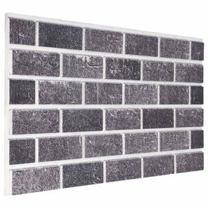 vidaXL Seinapaneelid 10 pcs Must ja Hall 100 x 50 cm EPS vaht