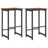 vidaXL Baaritool 2 pcs Suitsutatud tamm 40 x 32 x 64 cm Tehispuit
