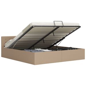 vidaXL h&uuml;drauliline hoiukastiga voodiraam kunstnahk 160 x 200 cm