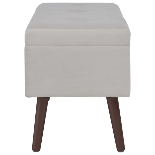 vidaXL hoiuruumiga pink, hall, 80 cm, samet