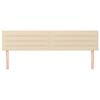 vidaXL voodipeatsid 2 tk, kreemjas, 80x5x78/88 cm, kangas