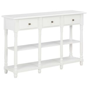 vidaXL konsoollaud, valge, 110 x 30 x 76 cm, tehispuit