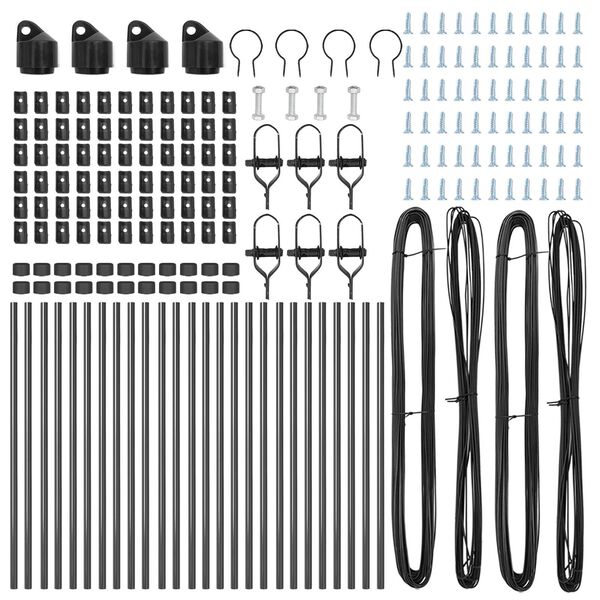 vidaXL Aiapost Muu 26 pcs Hall 3,2 x 3,2 x 80 cm Teras