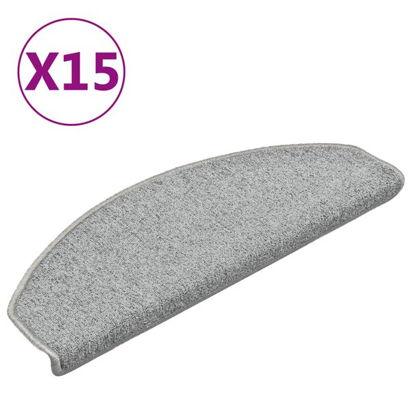 vidaXL trepimatid 15 tk 65 x 24 x 4 cm helehall poolringikujuline suur