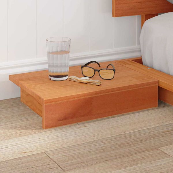 vidaXL Voodi raam Pruun 135 x 190 cm puit