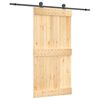 vidaXL Libisev uks 100 x 210 cm Tahke m&auml;nnipuit (t&ouml;&ouml;tlemata)