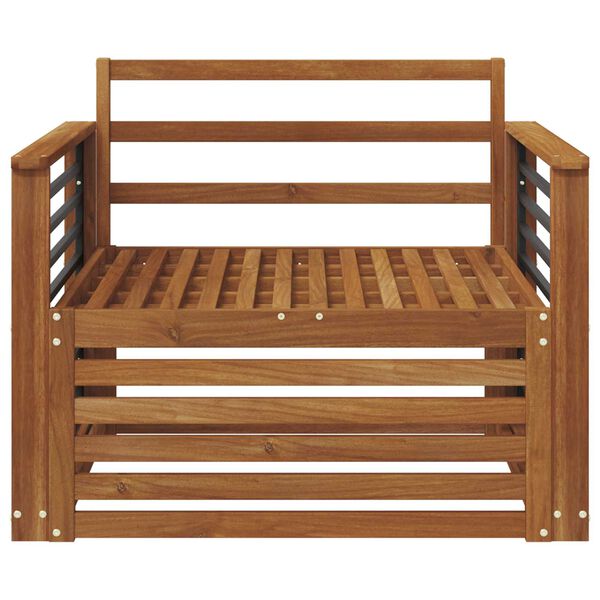 vidaXL 2 T&uuml;kk Diivan k&auml;etugedega Tugev akatsiapuu Neutraalne