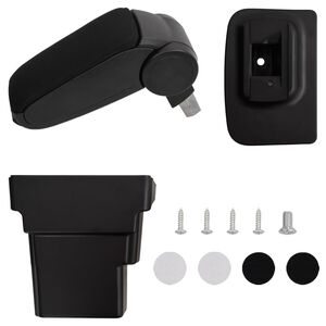 vidaXL auto k&auml;etugi, must, 17x32x(37-53) cm, ABS