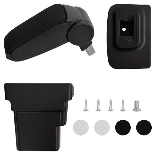 vidaXL auto k&auml;etugi, must, 17x32x(37-53) cm, ABS