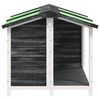 vidaXL koerakuut, hall, 96 x 87 x 80,5 cm, m&auml;nnipuit