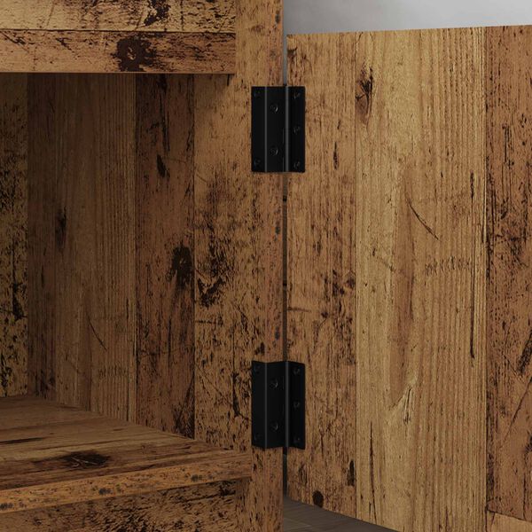 vidaXL Hing 12 pcs Must 38 x 17 x 60 mm Raud