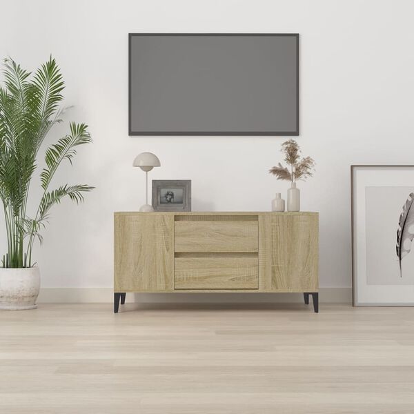 vidaXL telerikapp, Sonoma tamm, 102x44,5x50 cm, tehispuit
