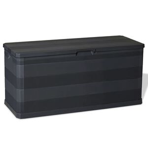 vidaXL aia hoiukast, must, 117 x 45 x 56 cm