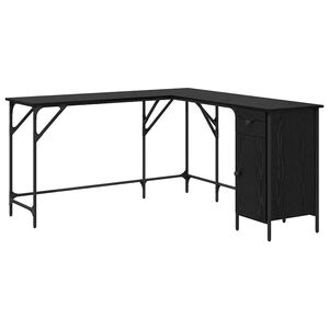 vidaXL Laud Must tamm Tehispuit 141 x 141 x 75 cm