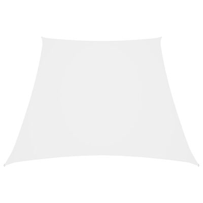 vidaXL oxford-kangast päikesepuri trapets, 2/4x3 m m valge