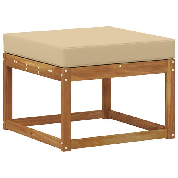 vidaXL V&auml;li diivanikomplekt padjaga 6 pcs Looduslik ja beež Tehispuit