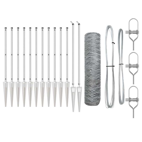 vidaXL Aiapost H&otilde;bedane 10 x 0,6 m (36 mm v&otilde;rgu) Teras