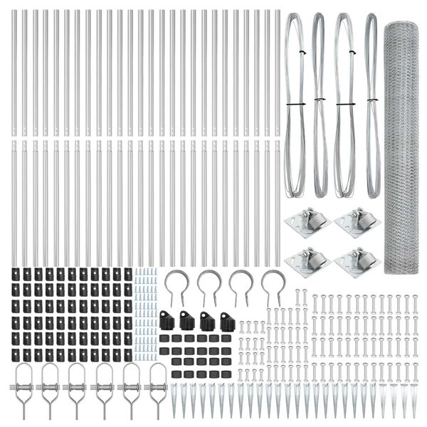 vidaXL Aiapost H&otilde;bedane 50 x 1,2 m (13 mm v&otilde;rk) Teras
