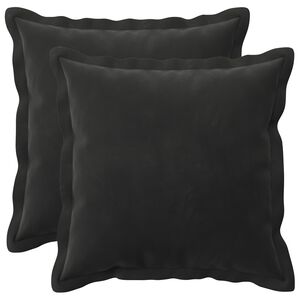 vidaXL Padi padjaga HOUTEN 2 tk Must Samet
