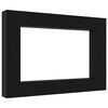 vidaXL Telerikapi komplekt 8 pcs Must tamm 100 x 30 x 30 cm Tehispuit