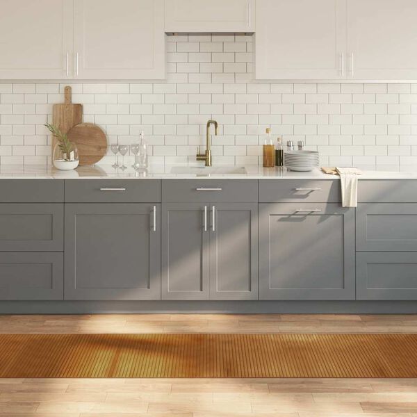 vidaXL vaip, ristk&uuml;likukujuline, pruun, 60 x 500 cm, bambus