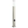 vidaXL pollarvalgusti pistikupesaga 80 cm roostevaba teras IP44