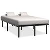 vidaXL voodiraam, must, metall, 120 x 200 cm