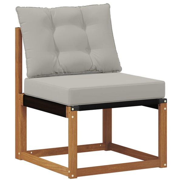 vidaXL V&auml;li diivanikomplekt padjaga 8 pcs Looduslik ja Hele Hall