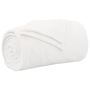 vidaXL Pleed Valge 130 x 150 cm 0.51 kg Fliis