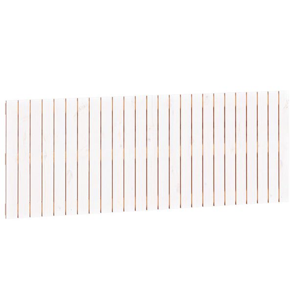 vidaXL seinale kinnitatav voodipeats, valge, 159,5x3x60 cm, m&auml;nnipuit