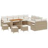 vidaXL Aia Diivanikomplekt padjaga ladustamisega 14 pcs Beez ja koor