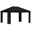 vidaXL Paviljon 4 &times; 3 m Must Pol&uuml;ester ja teras 190 gsm