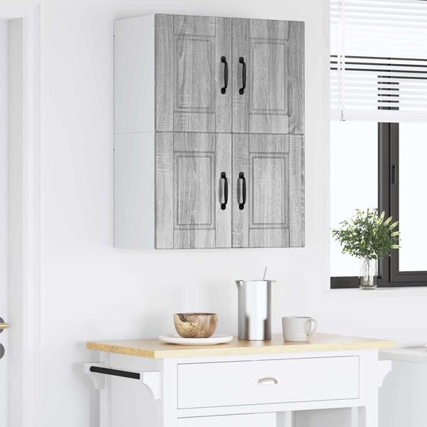 vidaXL K&ouml;&ouml;gikapp riiuliga 2 pcs Hall Sonoma 60 x 31 x 40 cm Tehispuit