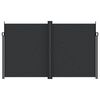vidaXL lahtit&otilde;mmatav k&uuml;lgsein, must, 200 x 1200 cm