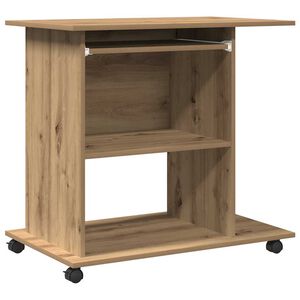 vidaXL Arvutilaud Artisan Oak 80x50x75 cm Engineered Wood