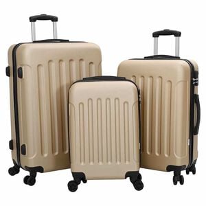 vidaXL Kohver lukuga 3 tk &scaron;ampanjav&auml;rvi 50 x 31 x 78 cm ABS Plastik