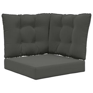 vidaXL V&auml;lim&ouml;&ouml;blitugi patja 3 pcs Antratsiit Pol&uuml;ester