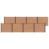 vidaXL Aiapaneel 8 pcs WPC ja Alumiinium Pruun