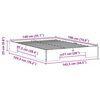 vidaXL Voodi raam Pruun 140 x 190 cm