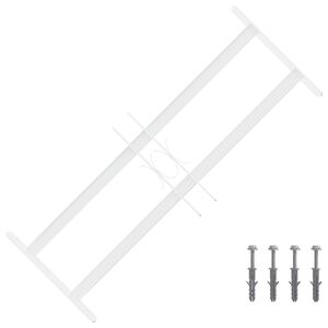 vidaXL Kaitsegrill akende jaoks 2 risttalaga 43-74 cm Tsingitud teras