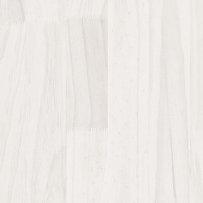 vidaXL voodiraam, valge, täismännipuit, 90 x 190 cm