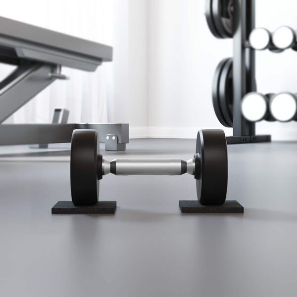 vidaXL Kummipad Must Kumm