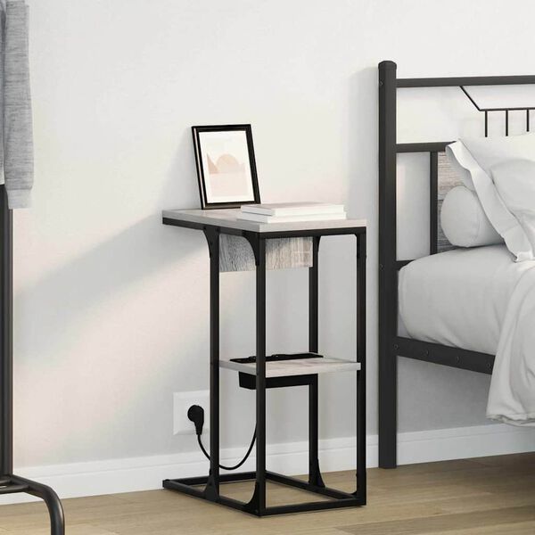 vidaXL &Ouml;&ouml;lambi kapp Hall Sonoma 41,5 x 26 x 60,5 cm Tehispuit