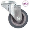 vidaXL poldiaukudega p&ouml;&ouml;ratavad m&ouml;&ouml;blirattad 12 tk, 50 mm