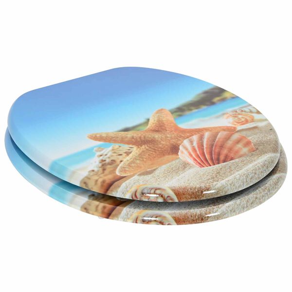 vidaXL Tualettsari Hele sinine 44 x 38 cm MDF plaat